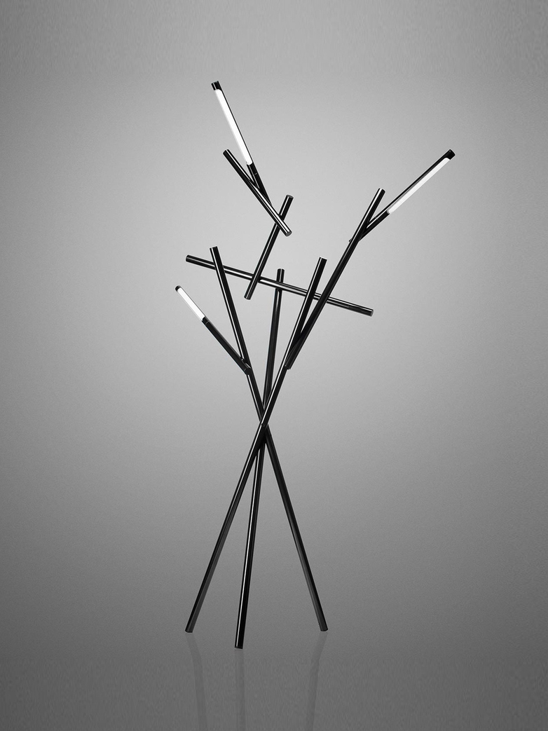 Tuareg Floor Lamp - Black Chrome