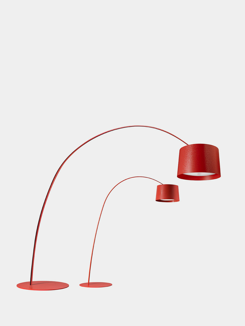 Twice as Twiggy Floor Lamp - Deep Red