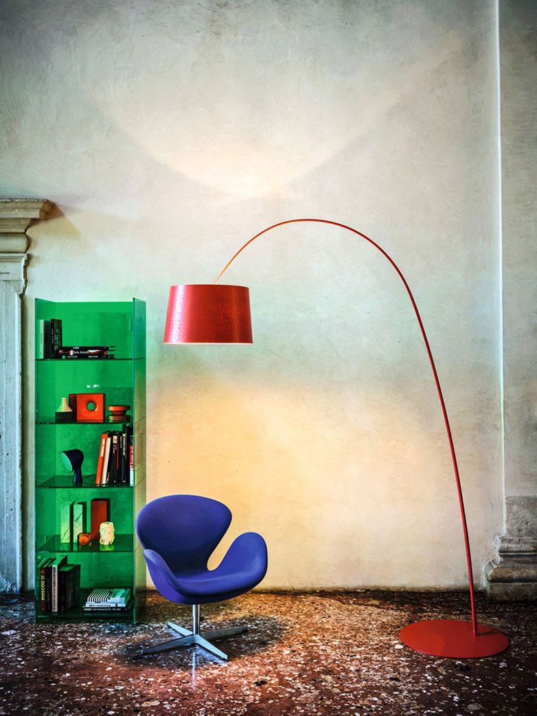 Twice as Twiggy Floor Lamp - Deep Red