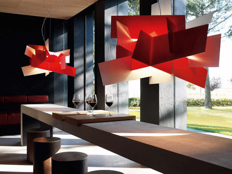 Big Bang L Pendant LED Dimmable - Red