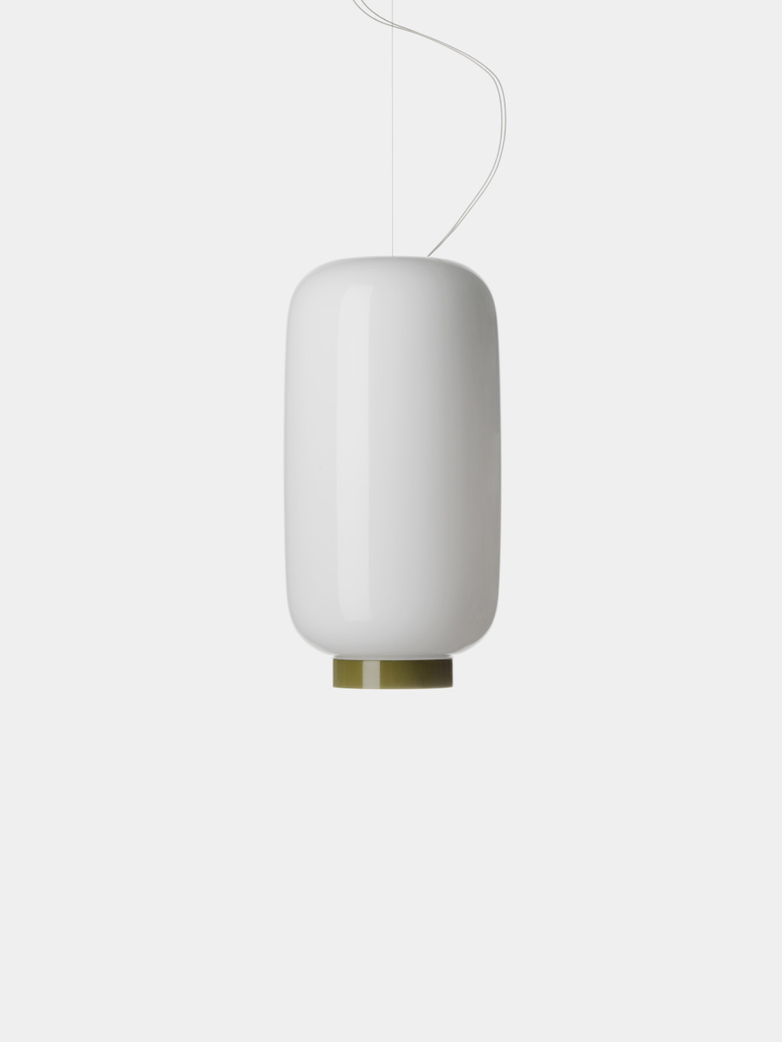 Chouchin 2 Reverse LED Pendant - White/Green