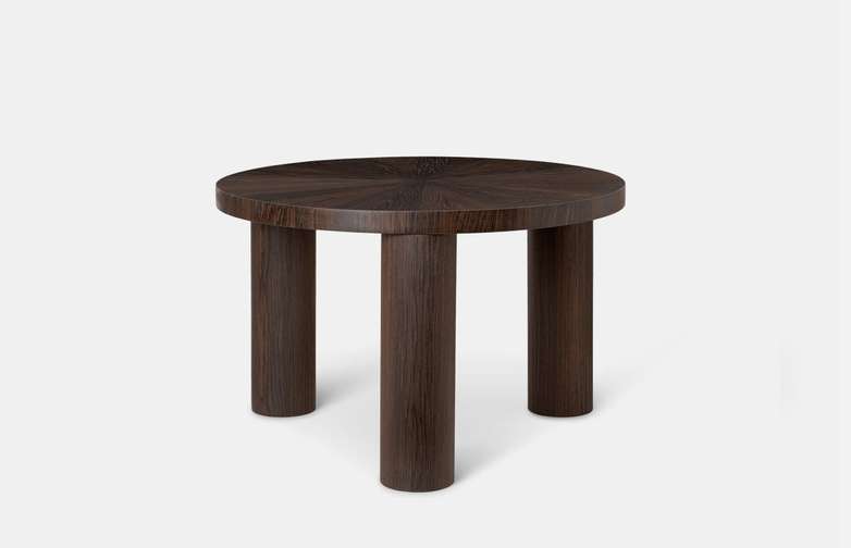 Post Coffee Table Small - Smoked Oak Star