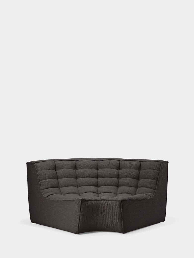 N701 Sofa - Round Corner - Dark Grey