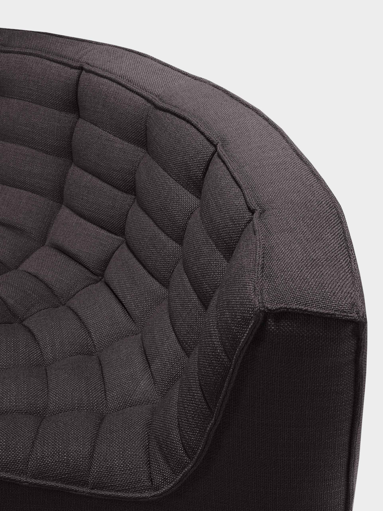 N701 Sofa - Round Corner - Dark Grey