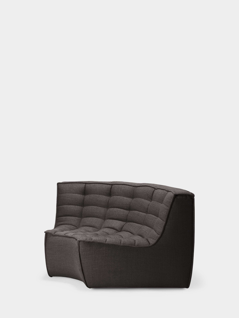 N701 Sofa - Round Corner - Dark Grey