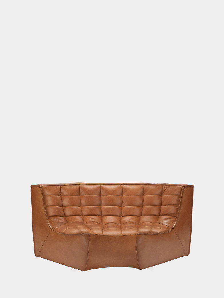 N701 Sofa - Round Corner - Old Saddle
