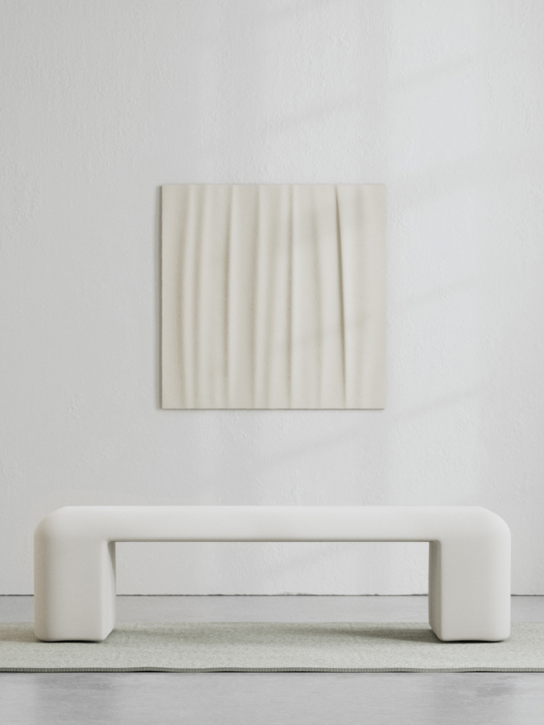 LA Bench - Bone White - 160 cm