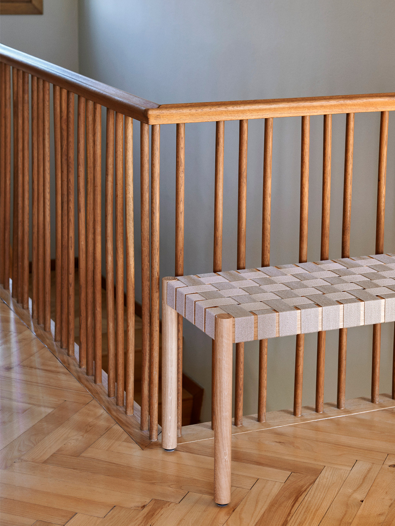 Betty Bench TK5 - Large - Oak/Natural webbing