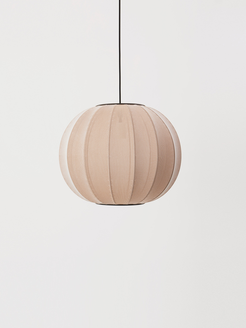 Knit-Wit Round Pendant 45 - Sand Stone