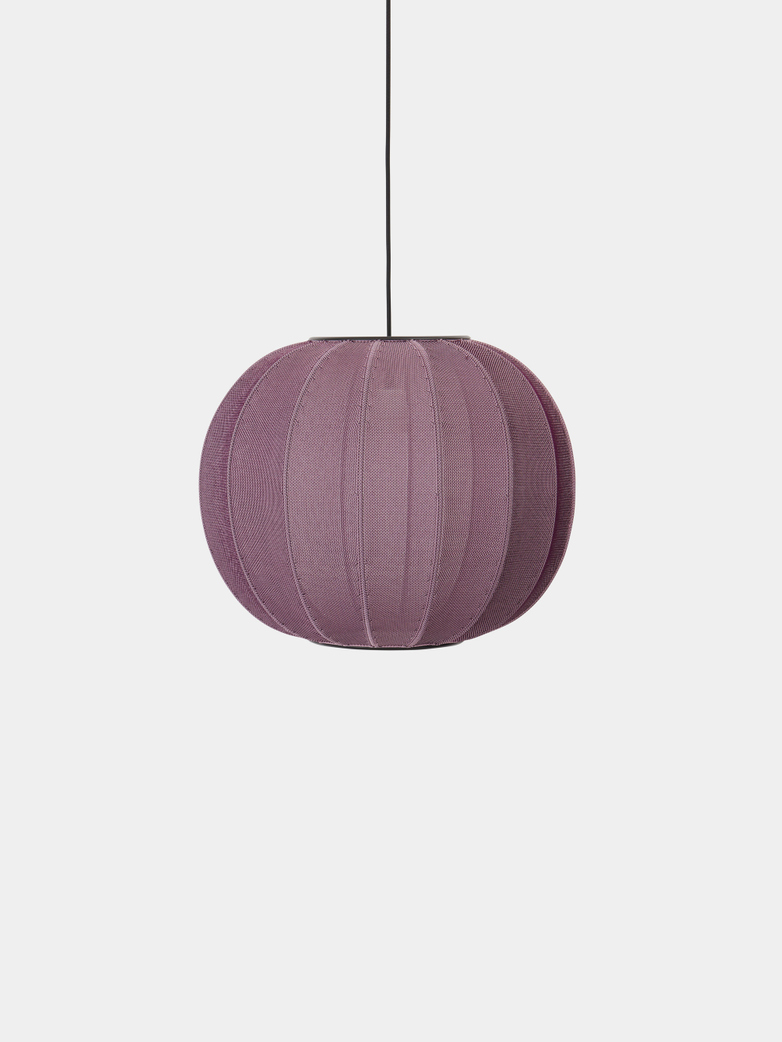 Knit-Wit Round Pendant 45 - Burgundy