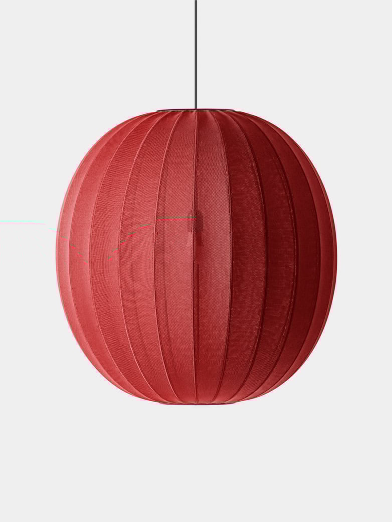 Knit-Wit Round Pendant 75 - Maple Red