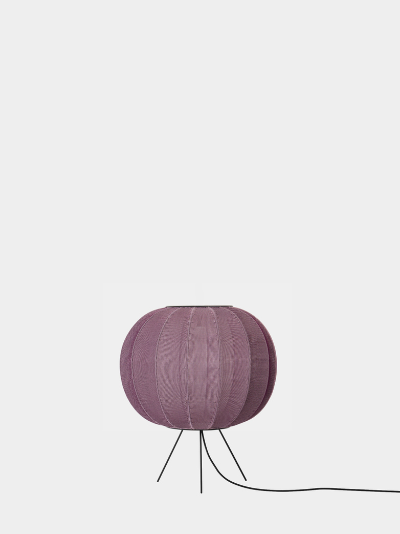 Knit-Wit Round Floor Lamp Low 45 - Burgundy
