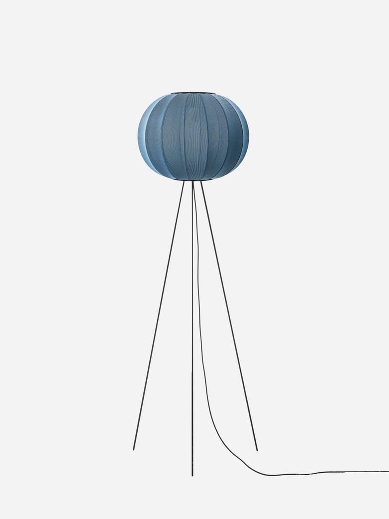 Knit-Wit Round Floor Lamp High 45 - Blue Stone