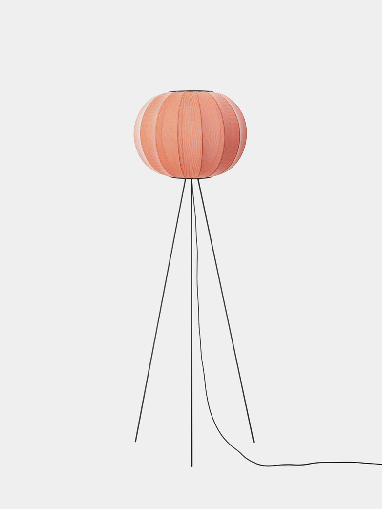 Knit-Wit Round Floor Lamp High 45 - Coral