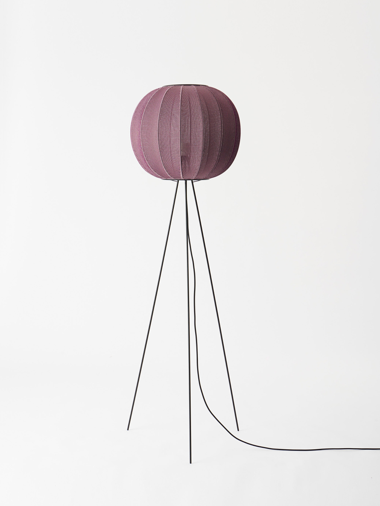 Knit-Wit Round Floor Lamp High 45 - Burgundy