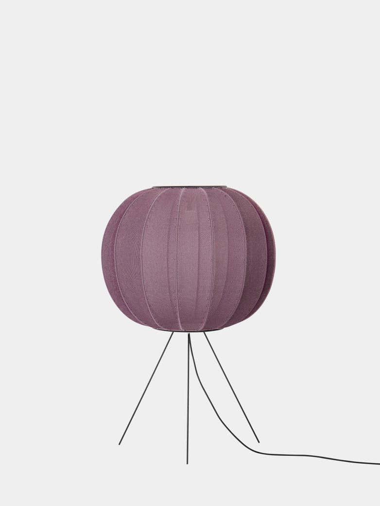 Knit-Wit Round Floor Lamp 60 - Burgundy