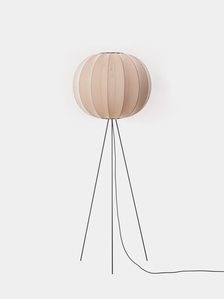 Knit-Wit Round Floor Lamp High 60 - Sand Stone