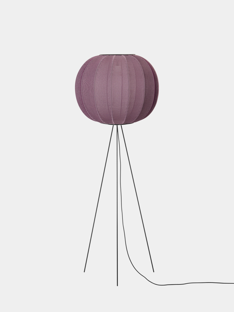 Knit-Wit Round Floor Lamp High 60 - Burgundy
