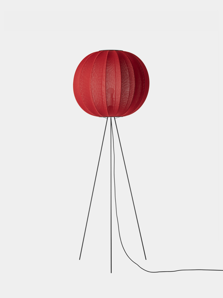 Knit-Wit Round Floor Lamp High 60 - Maple Red