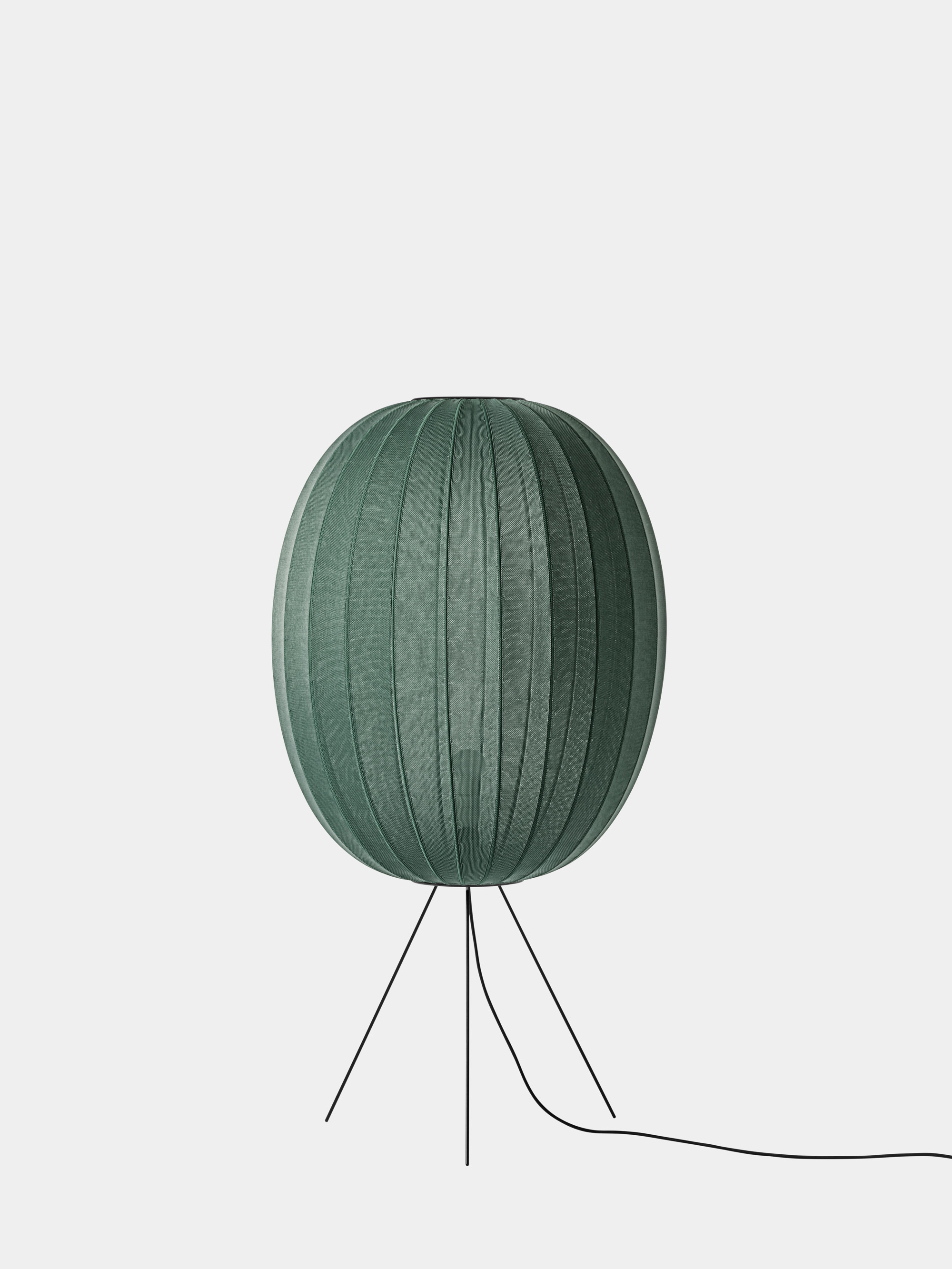39114 67fa161610 Made By Hand Knit Wit Floor Lamp Medium U65cm Tweed Green Portrait