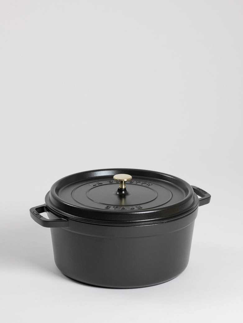La Cocette Round Cast Iron Black - 30 cm