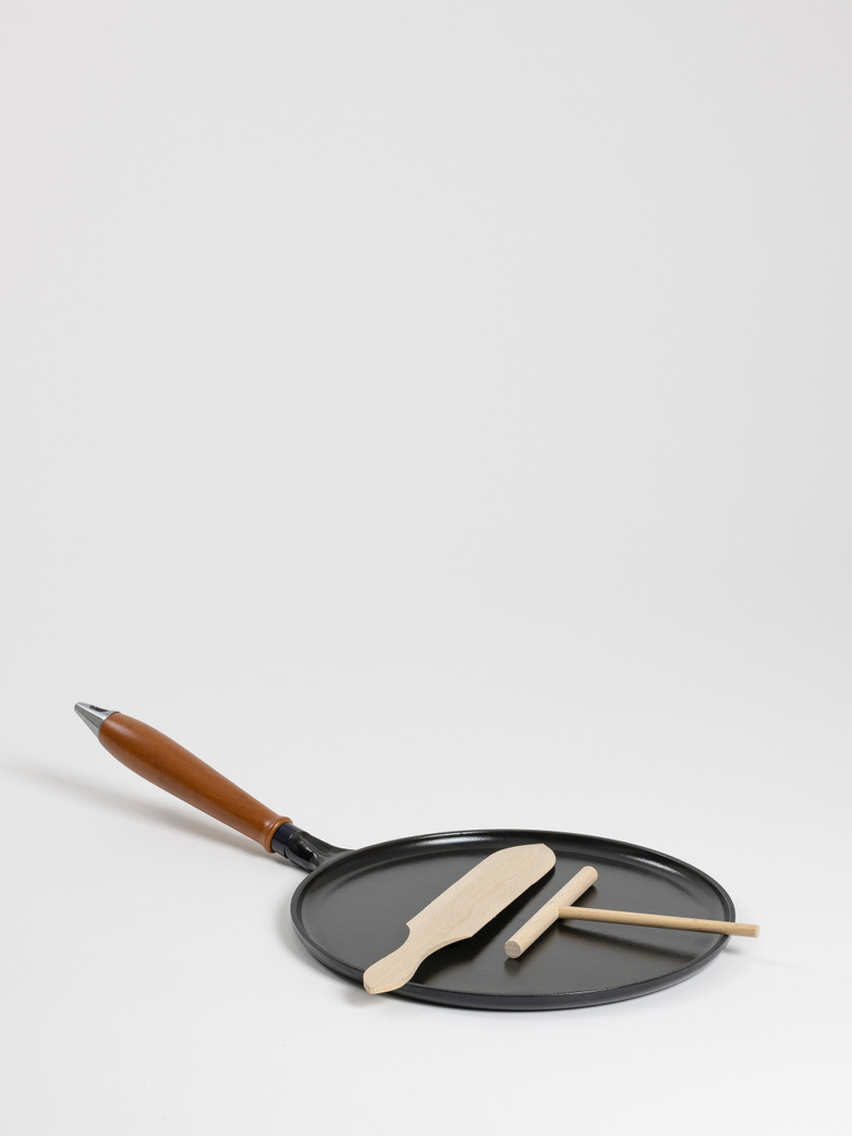 Vintage Cast Iron Pancake Pan - 28 cm