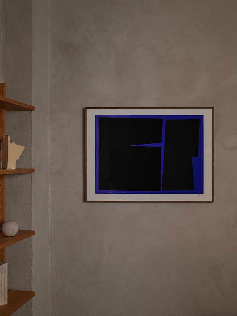 Blue Geometric - 50 x 70