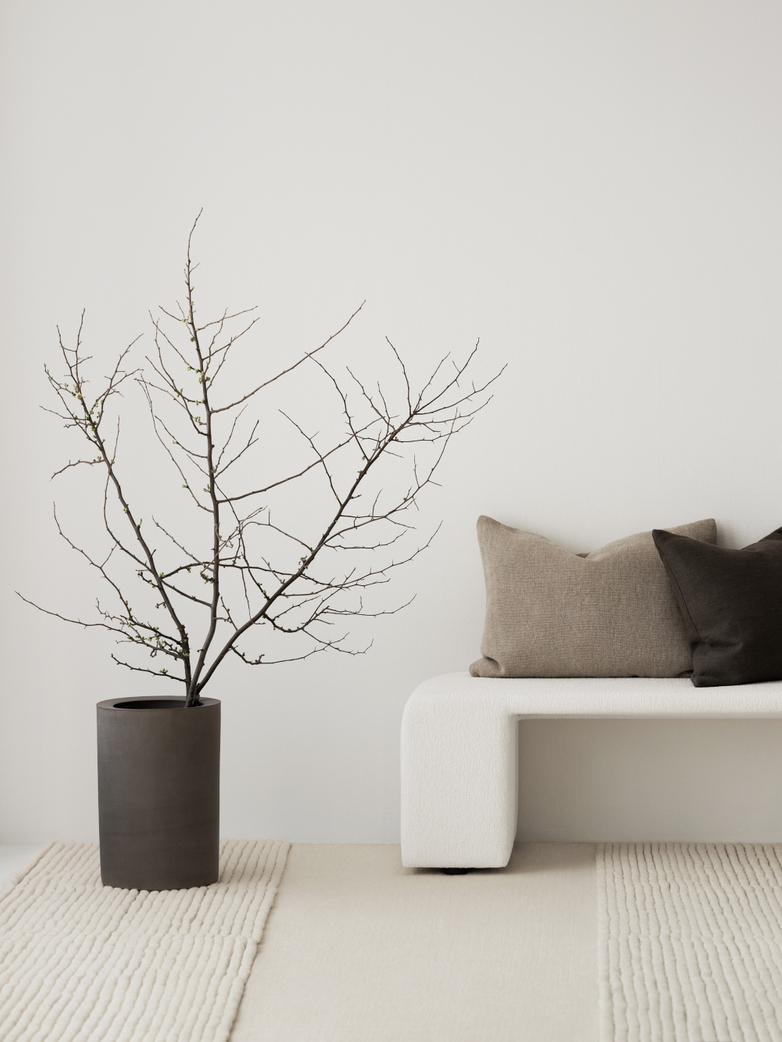 LA Striped - Wool Bone White - 250 x 350 cm