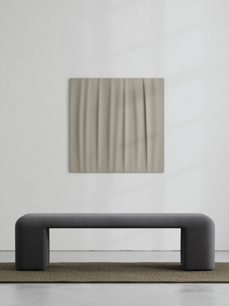 LA Bench - Velvet Evening Gray - 160 cm