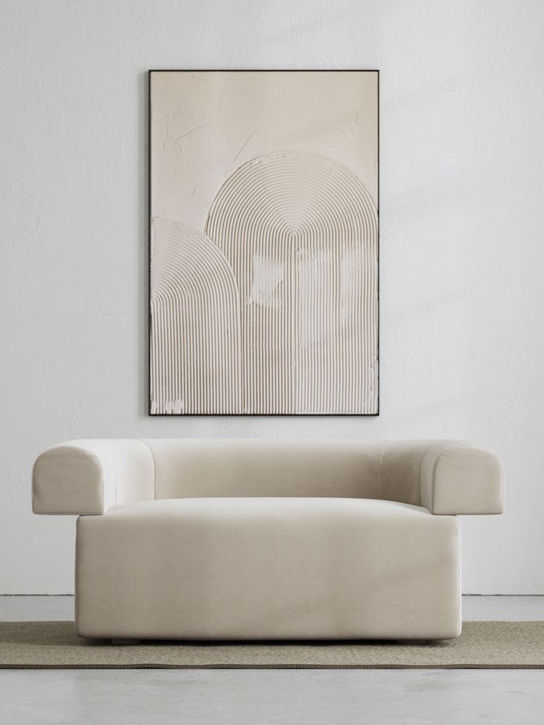 LA Loveseat - Velvet True Greige