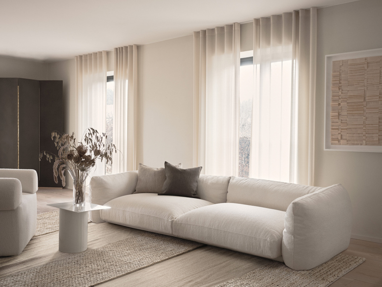 LA Sofa - Bouclé Off White - 290 cm