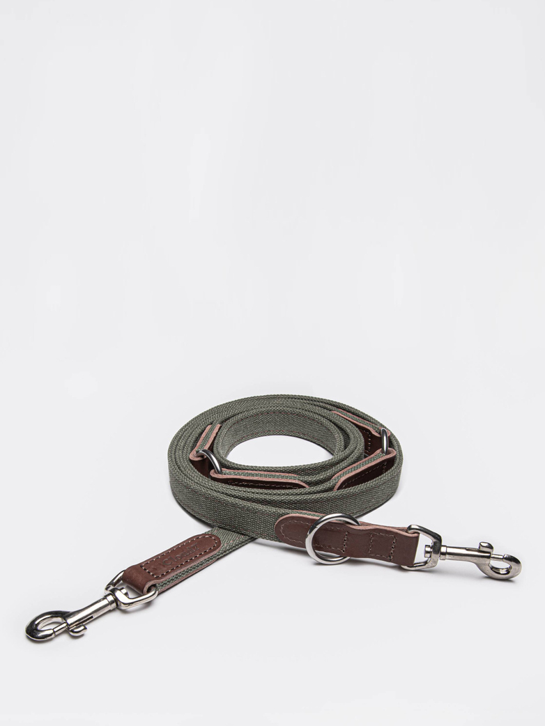 Leash Tivoli - Canvas/Leather - Olive