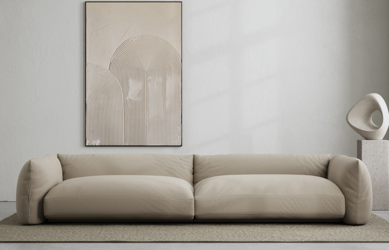 LA Sofa - Linen - 290 cm