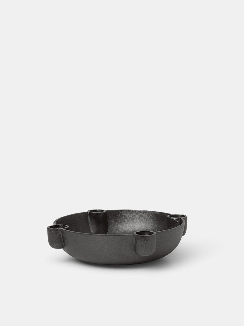 Bowl Candle Holder - Black