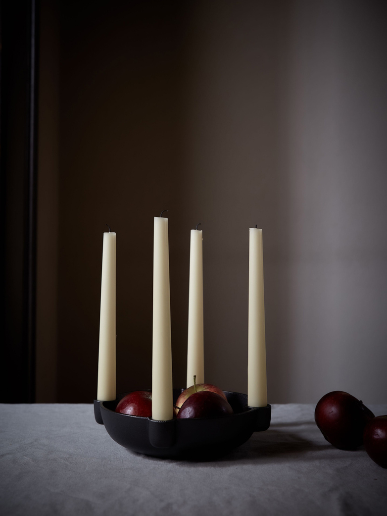 Bowl Candle Holder - Black