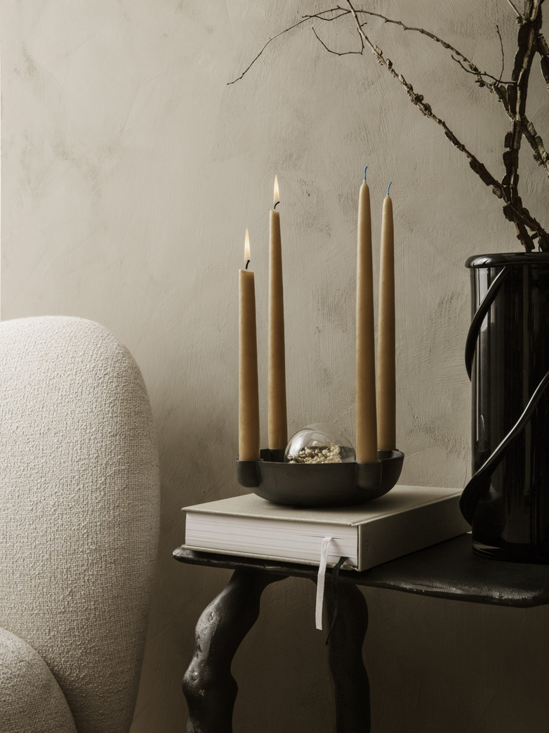 Bowl Candle Holder - Black