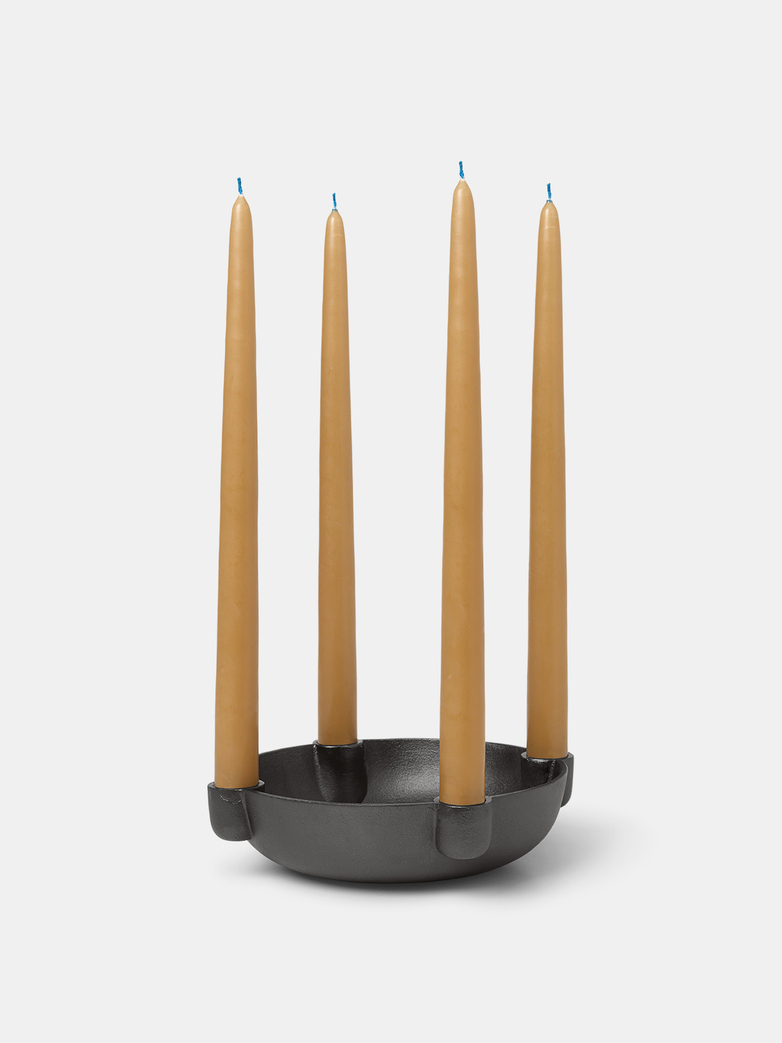 Bowl Candle Holder - Black