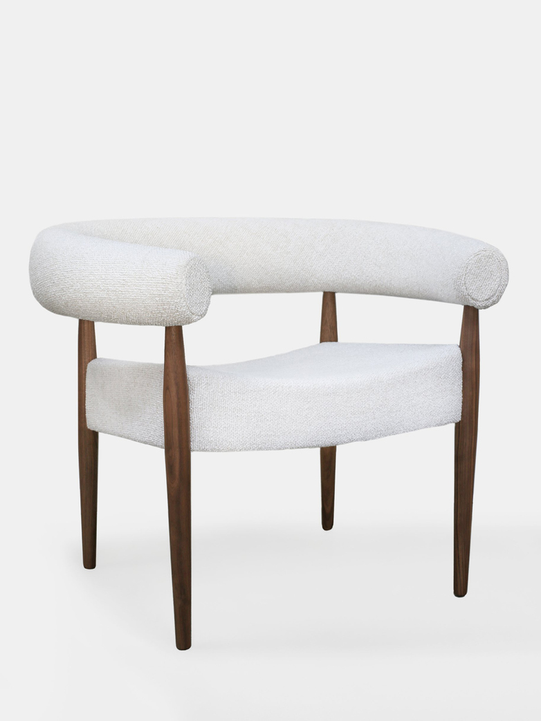 Ring Chair - Walnut/White
