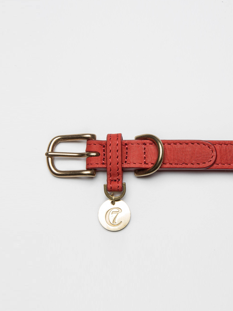 Collar Tiergarten - Nubuk Cherry Red