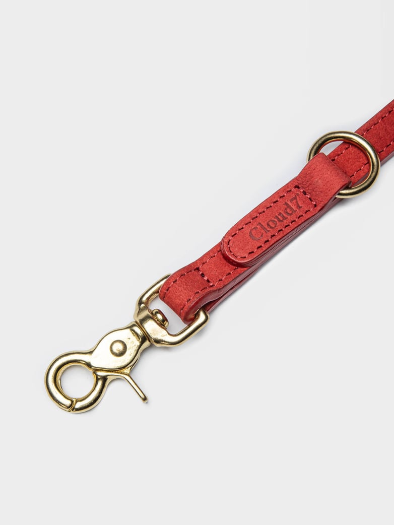 Leash Tiergarten - Nubuk Cherry Red