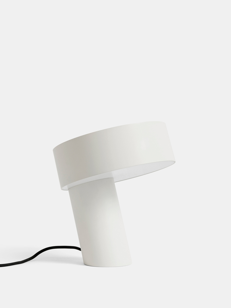 Slant Table Lamp - White