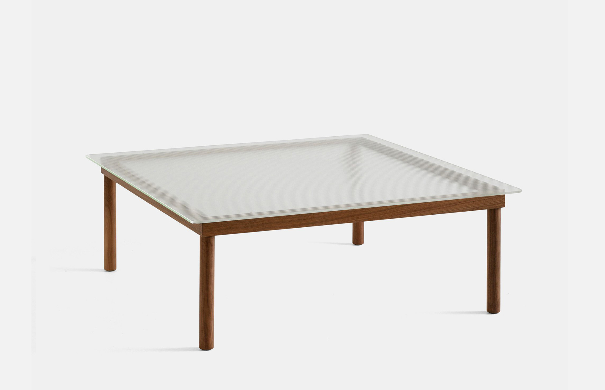 40053 7709f1ece7 1 Fb4172c7 941761 Kofi 100x100 Clear Reeded Glass Tabletop Wb Lacquer Walnut Frame Zoom Portrait