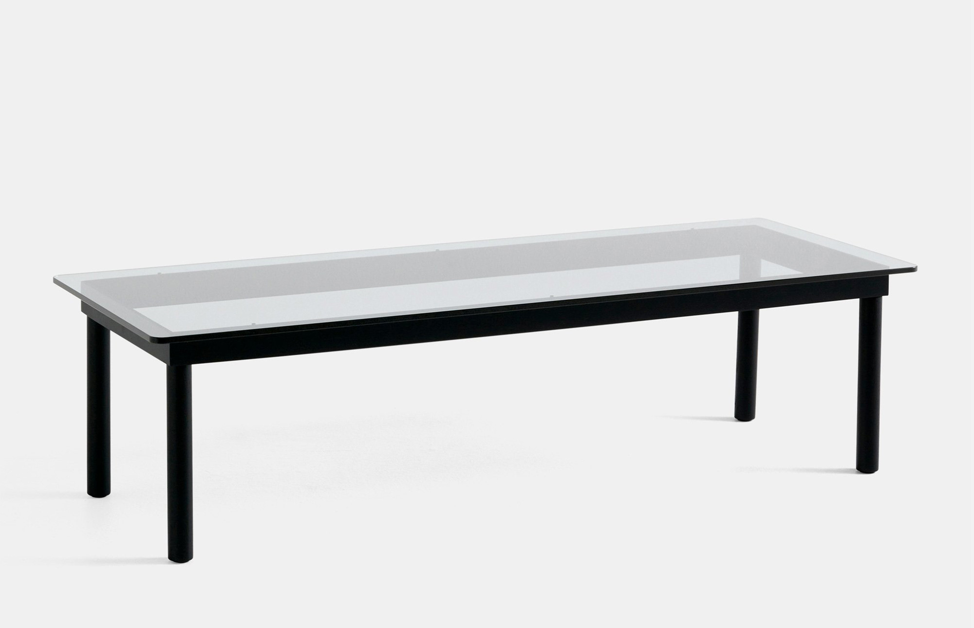 40070 D24ffcd961 1 42271 2acada9871 941797 Kofi 140x50 Clear Reeded Glass Tabletop Black Wb Lacquer Oak Frame Zoom Portrait