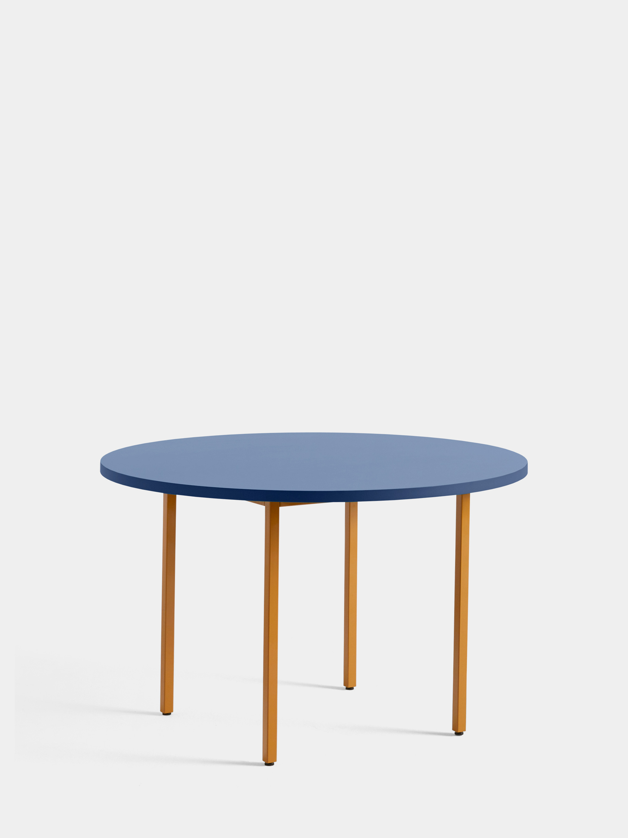 40080 112924f7b1 942025 Two Colour Dia120 Blue Wb Lacquer Valchromat Tabletop Ochre Powder Coated Steel Portrait