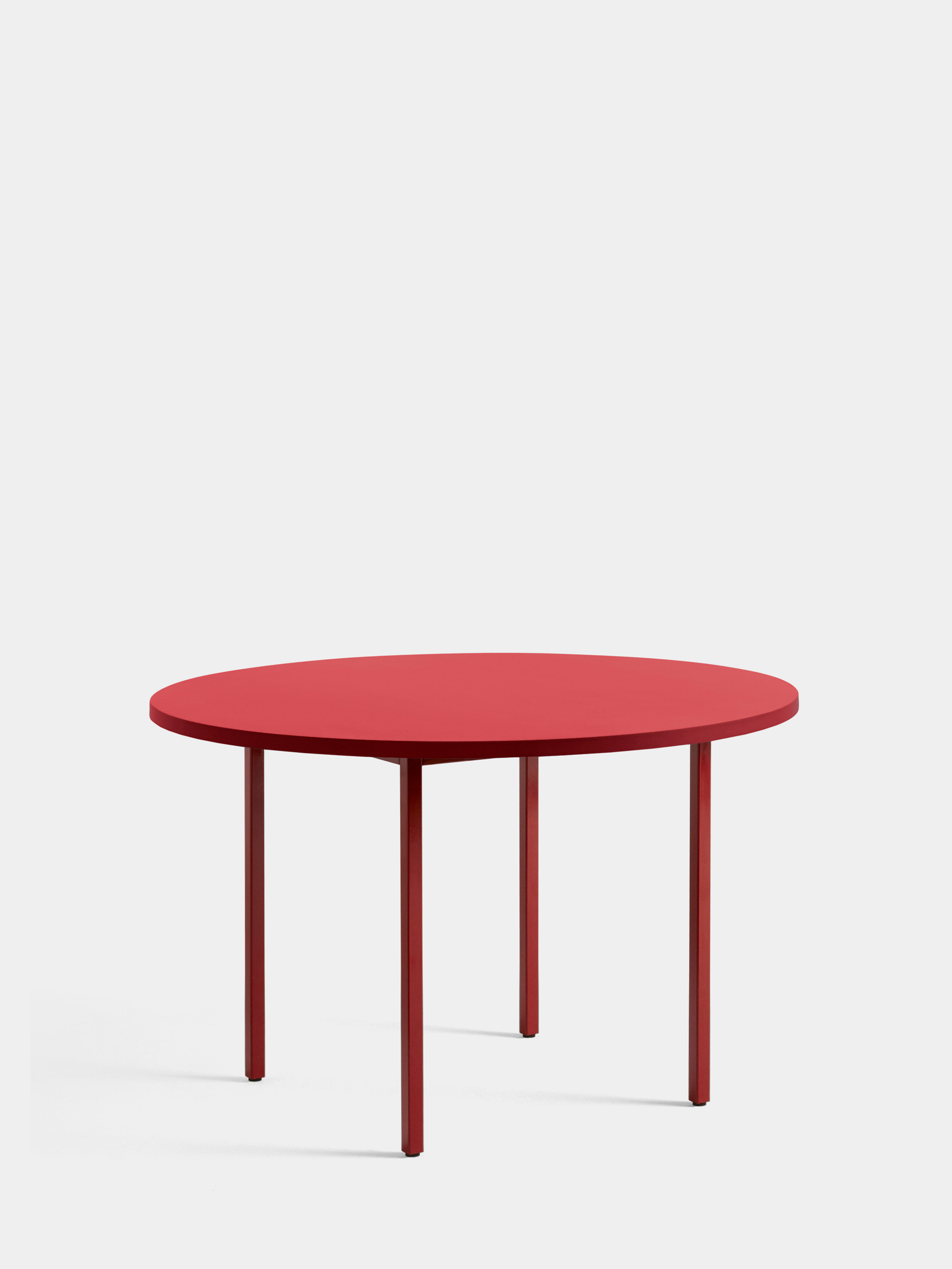40083 1116fad0dd 942031 Two Colour Dia120 Red Wb Lacquer Valchromat Tabletop Maroon Red Powder Coated Steel Portrait