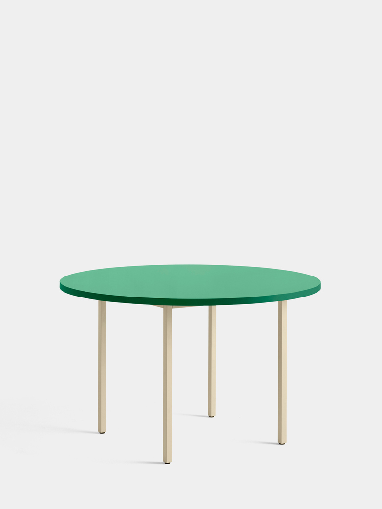 Two-Colour Table - Ivory/Green Mint - 120 cm