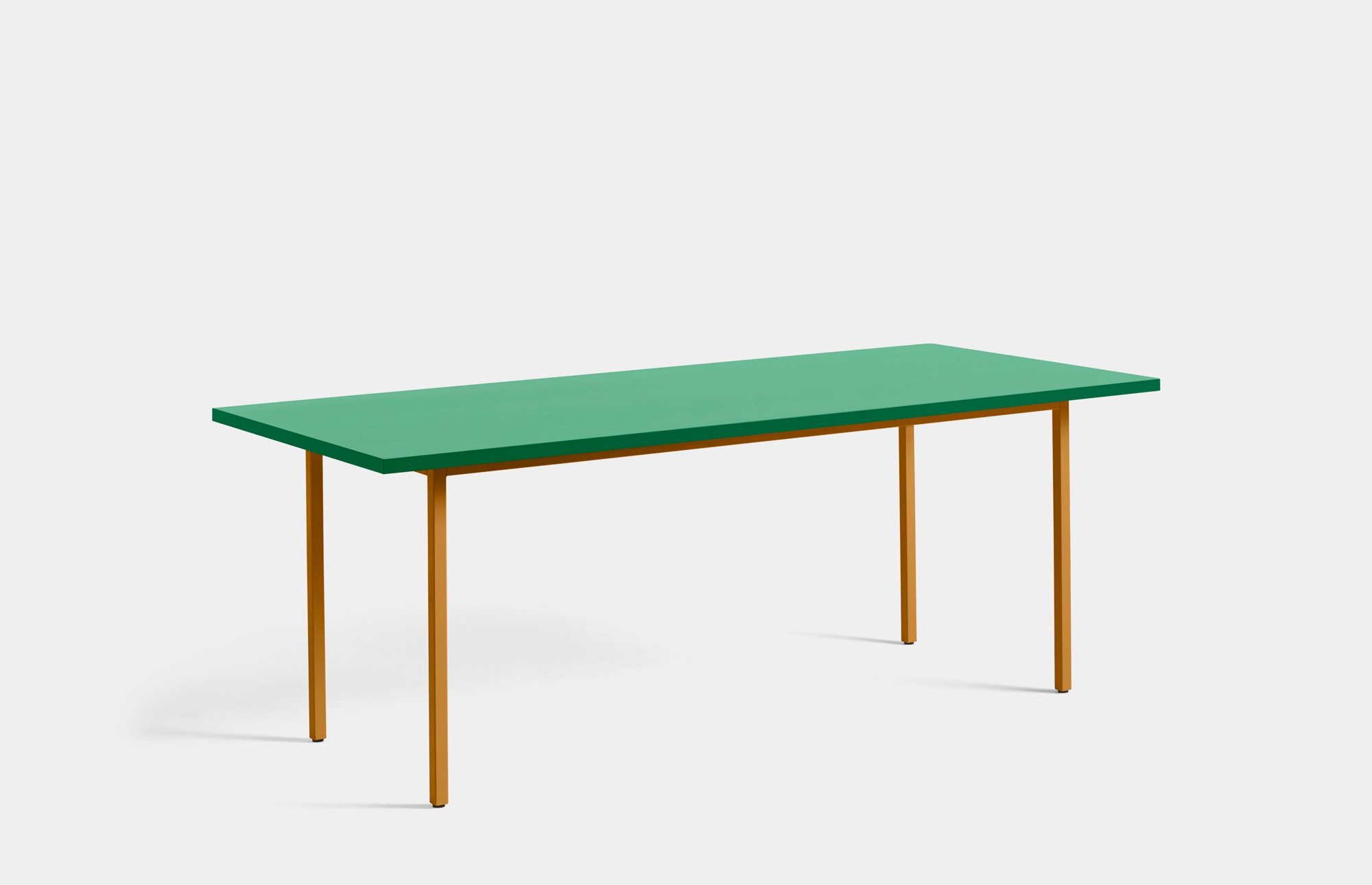 40093 1898cedb4b 942051 Two Colour L200xw90 Green Wb Lacquer Valchromat Tabletop Ochre Powder Coated Steel Portrait