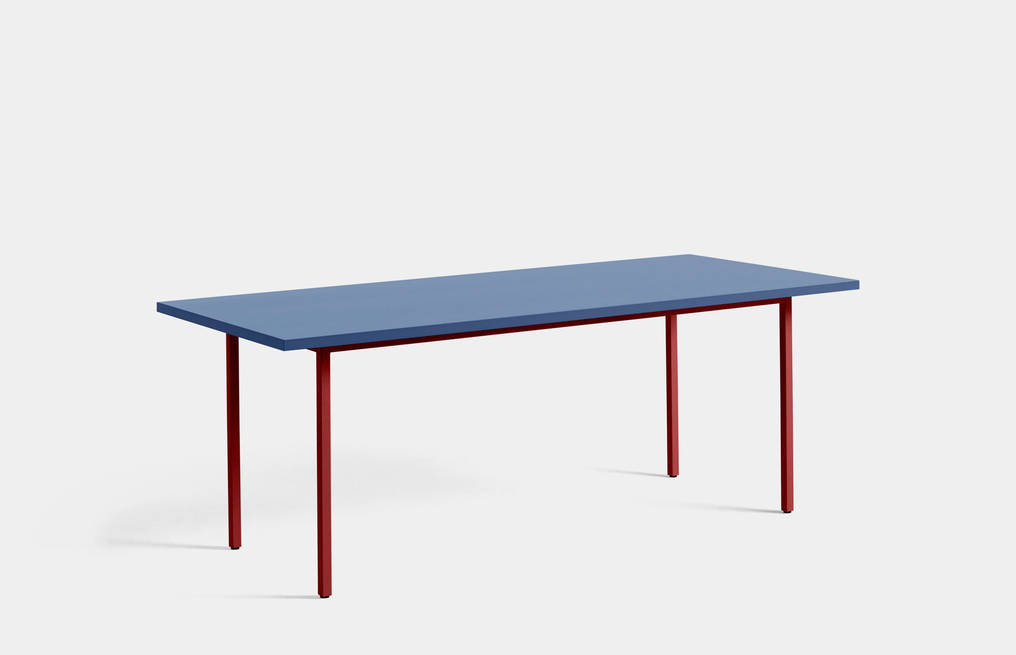 40094 6ebc1a1f21 942053 Two Colour L200xw90 Blue Wb Lacquer Valchromat Tabletop Maroon Red Powder Coated Steel Portrait