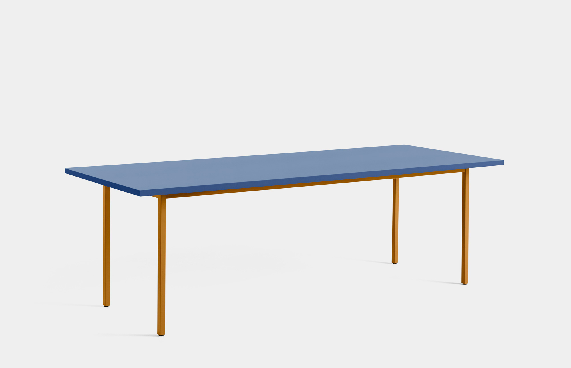 40098 9f9f543c07 942061 Two Colour L240xw90 Blue Wb Lacquer Valchromat Tabletop Ochre Powder Coated Steel Portrait