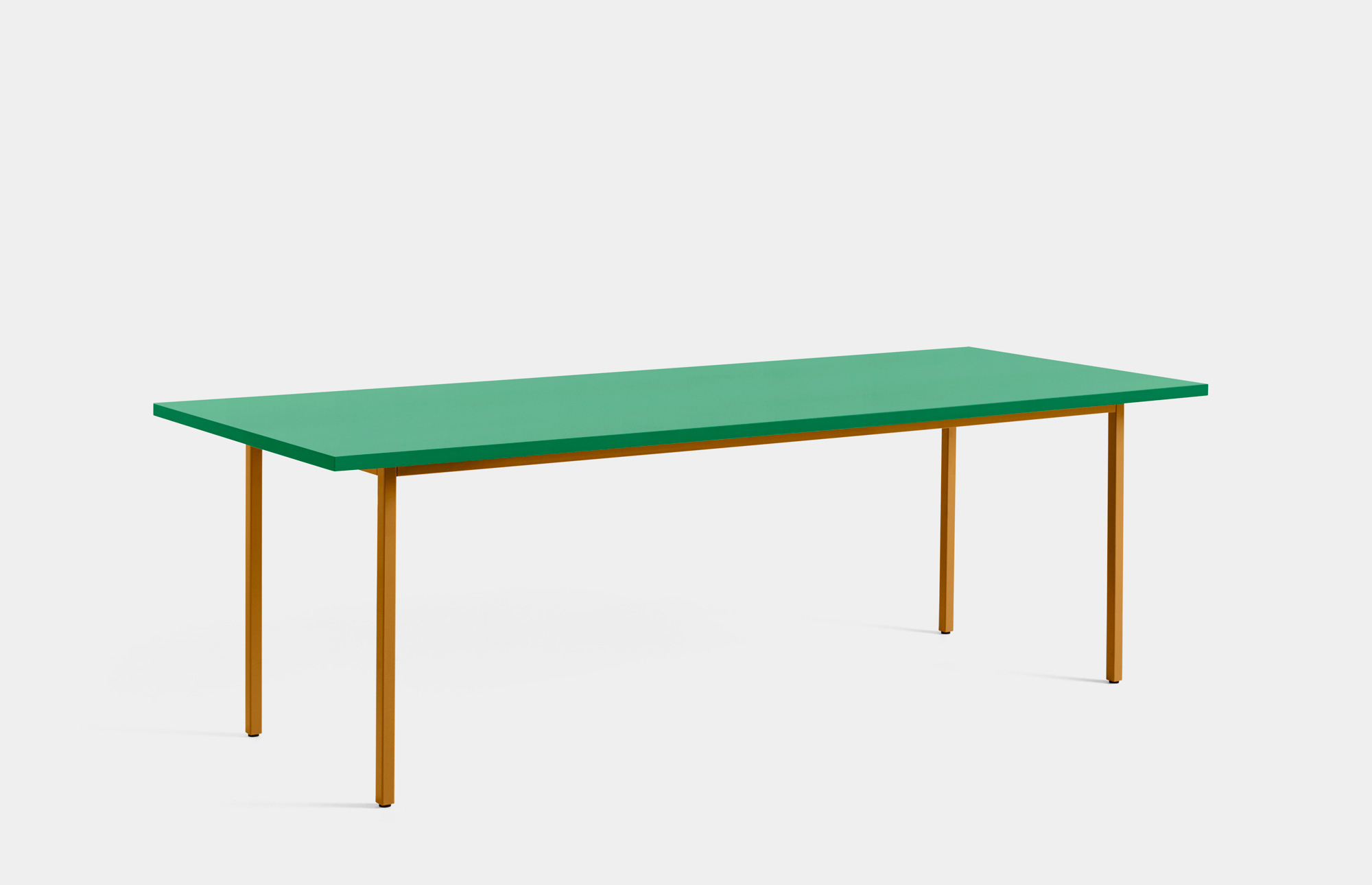 40099 7010394cfe 942063 Two Colour L240xw90 Green Wb Lacquer Valchromat Tabletop Ochre Powder Coated Steel Portrait
